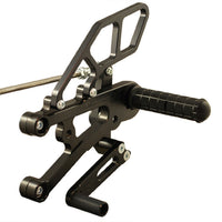 05-0504B Triumph Daytona 675R Rearset  - STD Shift w/QS