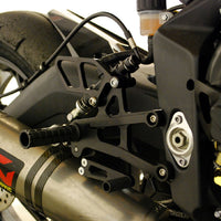 05-0504B Triumph Daytona 675R Rearset  - STD Shift w/QS