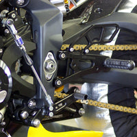 05-0505B Triumph Daytona 675 Rearset  - GP Shift w/o QS - RACE USE ONLY (No Side Stand)
