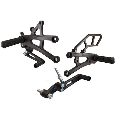 05-0508B Triumph Street Triple Rearset Kit, GP Shift W/O QS - Complete W/Shift and Brake Pedals
