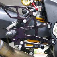 05-0508B Triumph Street Triple Rearset Kit, GP Shift W/O QS - Complete W/Shift and Brake Pedals