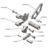 05-0625B Ducati 749/999 Complete Rearset