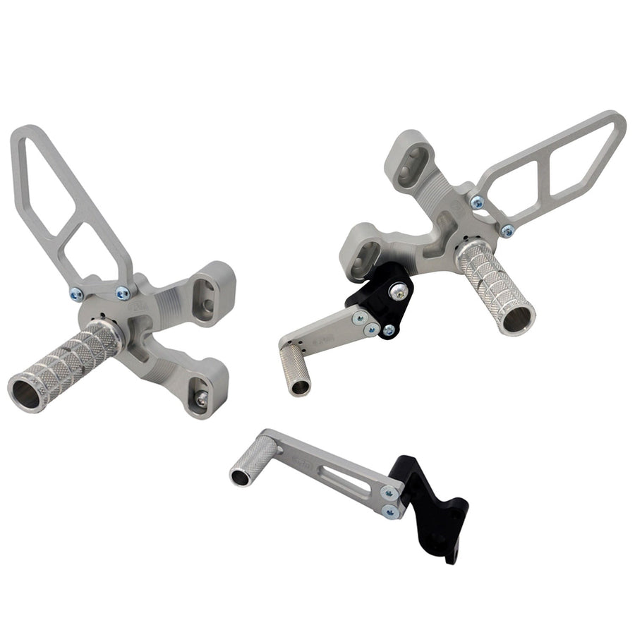 05-0640BA Ducati 848/1098/1198/848 EVO Complete Rearset - Clear