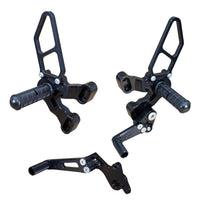 05-0640B Ducati 848/1098/1198/848 Evo Complete Rearset  - Black