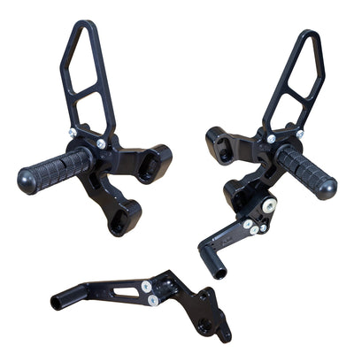 05-0640B Ducati 848/1098/1198/848 Evo Complete Rearset  - Black