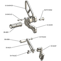 05-0641B Ducati 1198SP/848 EVO Complete GP Rearset  (Factory QS)