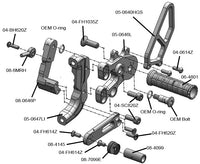 05-0648B Ducati Panigale V2 thru 2024/899/959/1199/1299 GP Shift Complete Rearset