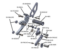 05-0661B Ducati V2 Complete Rearset