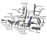 05-0661B Ducati V2 Complete Rearset