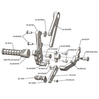 05-0670B Ducati Diavel STD Shift Complete Rearset