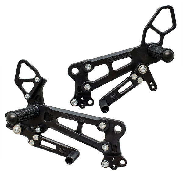 Woodcraft Complete Rearset Kit with Pedals - STD GP Shift — KTM RC390