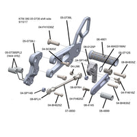 05-0739B 2015-20 KTM RC390 Complete Rearset