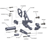 05-0740B 2008-10 Aprilia RSV4 Complete Rearset