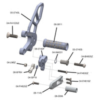 05-0742B 2011-16 Aprilia RSV4 APRC/Tuono V4 STD Shift Complete Rearset