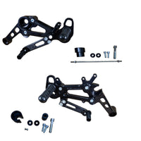 05-0761B Aprilia RS457 Adjustable Rearset Kit Complete W/Pedals