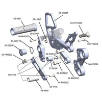 05-0790B KTM Duke790/890  Rear Set Kit