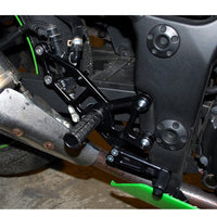 05-4133B Kawasaki Ninja 300 Complete Rearset w/ Pedals