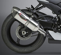 Yoshimura Signature ALPHA Stainless Slip-On Exhaust w/ Stainless Muffler, Suzuki GSX-R600 / GSX-R750 2011–2026