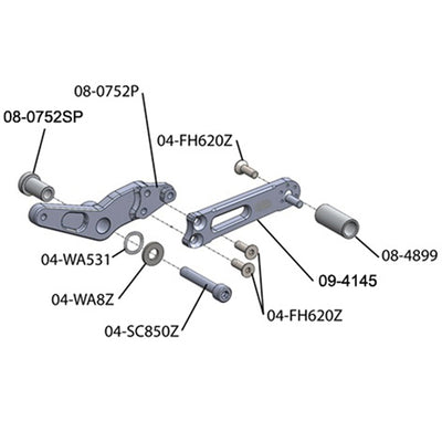 08-7752 Shift Conversion Kit, BMW S1000RR 2009-14 Race Only