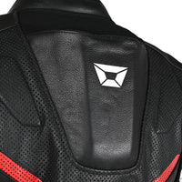 Revo RR 1-Piece Leather Suit — Black/Red