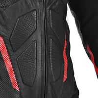 Revo RR 1-Piece Leather Suit — Black/Red
