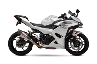 Yoshimura Street AT2 Stainless Slip-On Exhaust w/ Stainless Muffler, Kawasaki Ninja 400 and 3 more, 2018–2026