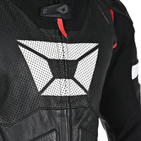 Revo RR 1-Piece Leather Suit — Black/Red