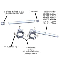 Clip ons for Yamaha YZF-R6 / YZF-R1 / YZF-R1M / R7 50mm Clamp