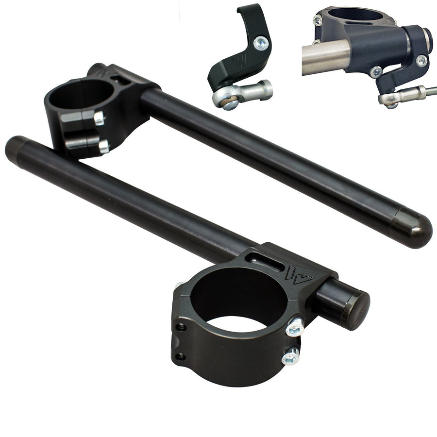 Ducati Panigale 53mm Clip-ons with Damper Bracket w/ BXL