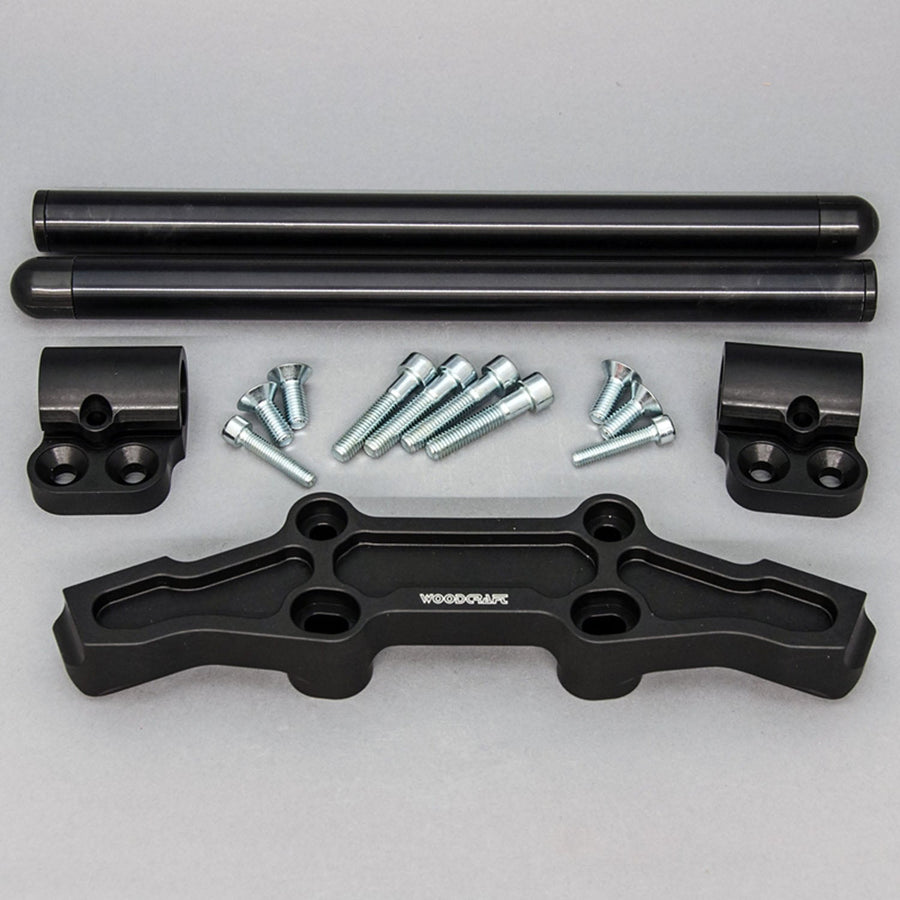 Clipon Adapter Plate w/ Black Bars Kawasaki NINJA 650 2006-2016, ER6N 2009-2011