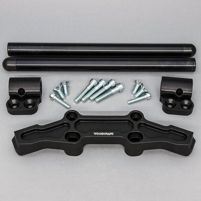 Clipon Adapter Plate w/ Black Bars Kawasaki NINJA 650 2006-2016, ER6N 2009-2011