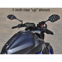 Clipon Adapter Plate w/ Std. Black Bars Yamaha FZ-07 2015-17, MT-07 2018-20