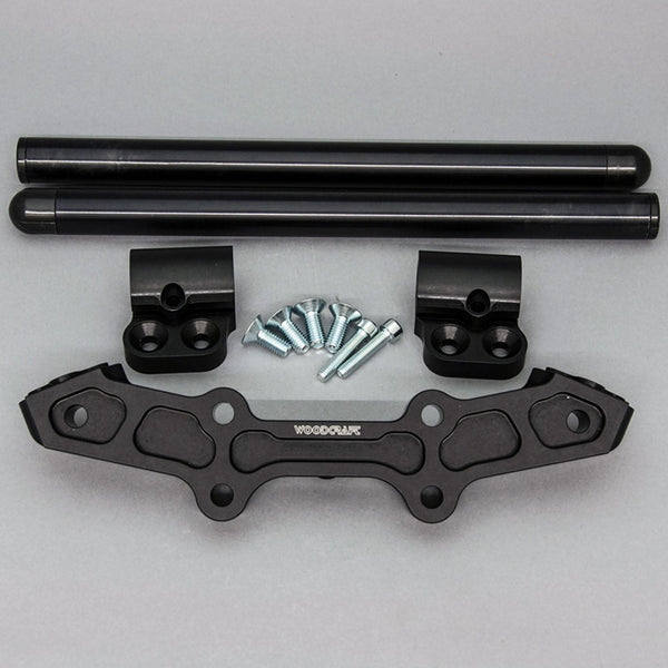 Woodcraft Clipon Adapter Plate w/ Std. Black Bars Yamaha FZ-07 2015-17, MT-07 2018-20