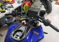 Clipon Adapter Plate w/ XL Black Bars Yamaha 2017 FZ-09, MT-09, XSR900 2022-25