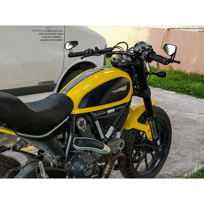 Clipon Adapter Plate w/ XL Black Bars Ducati Scrambler