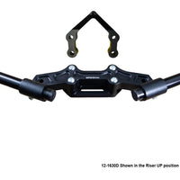 Ducati Monster 1200R 2016-19 Clipon Adapter Plate W/Steering Damper Mount Black Bars