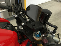 Ducati Monster 1200 Clipon Adapter Plate w/ Std. Black Bars and  Res. Spacer