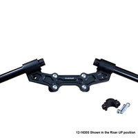 Ducati Monster 1200 Clipon Adapter Plate w/ Std. Black Bars and  Res. Spacer
