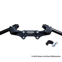 Ducati Monster 821 2014-17 Clipon Adapter Plate w/ STD black bars, Res. Spacer 1 inch Standard Rise