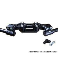 Ducati Monster 821 2014-17 Clipon Adapter Plate w/ STD black bars, Res. Spacer 1 inch Standard Rise