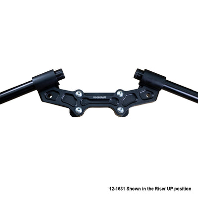 Clipon Adapter Plate w/ XL Black Bars Ducati Monster 821 2014-17