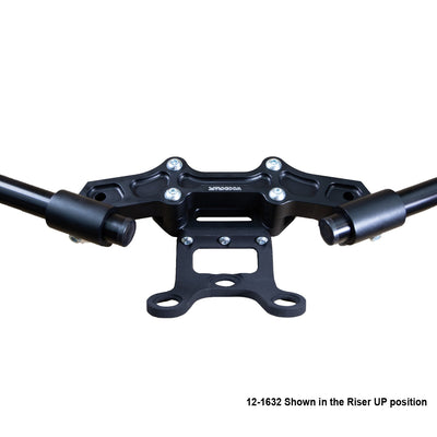 Ducati Monster 1200 2017-21 Clipon Adapter Plate  w/Gauge Mount 1.5" Standard Rise