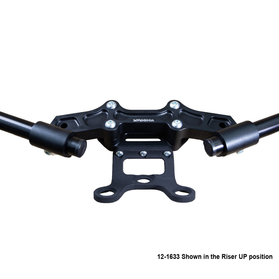 Ducati Monster 797/821 2018-21 Clipon Adapter Plate w/Gauge Mount 1.5 inch Standard Rise w/ BXL bars