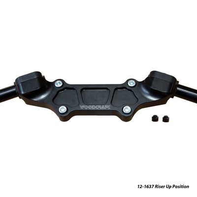 Ducati Monster 937 2021-22 Riser Adapter Plate w/ Standard Black Bars