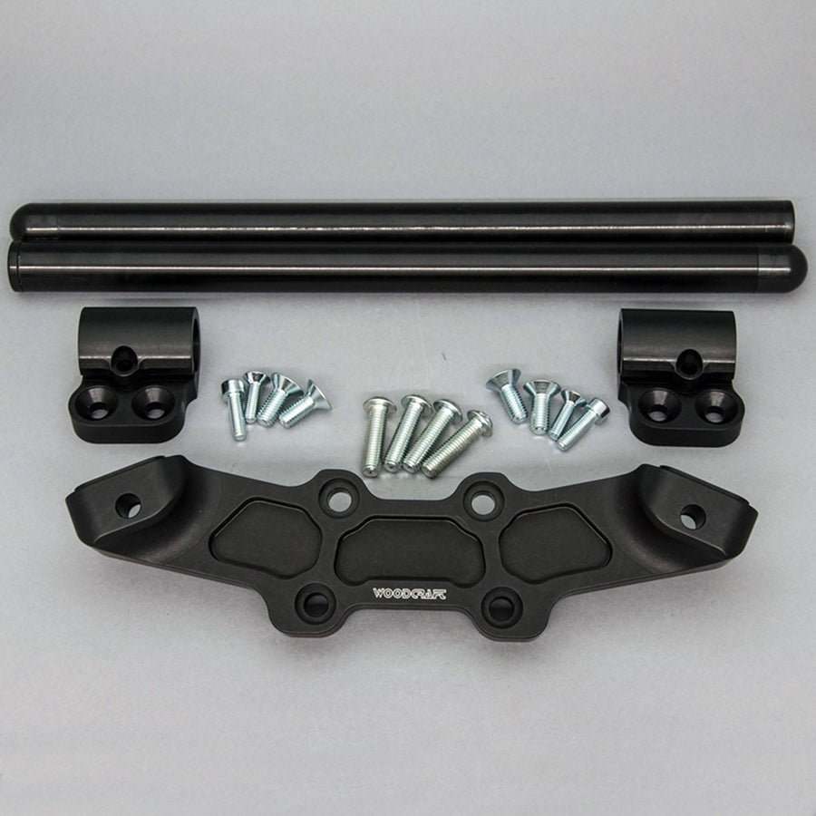 Clipon Adapter Plate w/ XL Black Bars Ducati Monster 696/796/1100