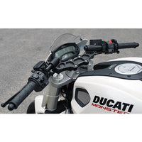 Clipon Adapter Plate w/ XL Black Bars Ducati Monster 696/796/1100