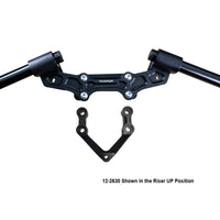 Ducati Monster 1200R 2016-19 Clipon Adapter Plate W/Steering Damper Mount Black Bars