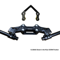 Ducati Monster 1200R 2016-19 Clipon Adapter Plate W/Steering Damper Mount Black Bars