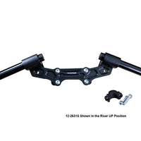 Ducati Monster 821 2014-17 Clipon Adapter Plate w/ STD black bars, Res. Spacer 1 inch Standard Rise
