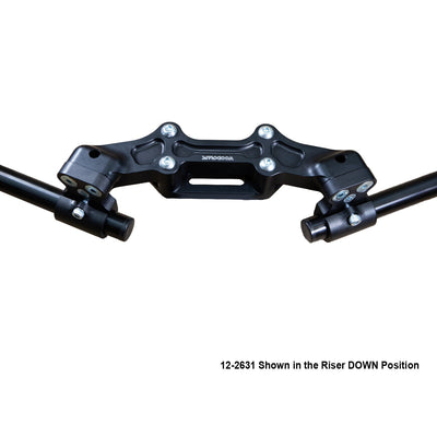 Clipon Adapter Plate w/ XL Black Bars Ducati Monster 821 2014-17